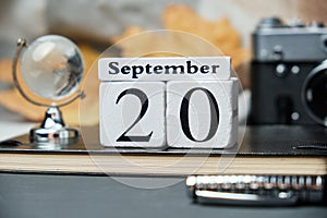 Twentieth day of autumn month calendar september