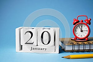 Twentieth day of winter month calendar january