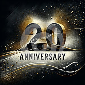 Twentieth Year Celebration with Golden Elegance