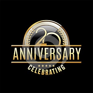 20th Anniversary emblem. Anniversary badge photo