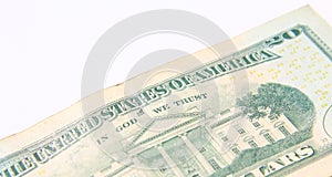 Twenty Dollar Bill isolated