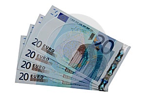 Twenty euro notes