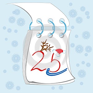 Twenty five desember on the calendar