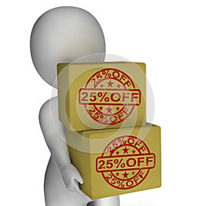 Twenty Five Percent Off Boxes 25 Markdown