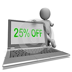 Twenty Five Percent Off Monitor Means Deduction Or Sale Online