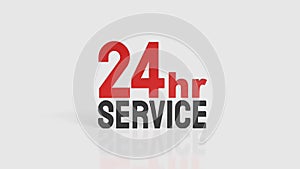 Twenty Four Hour Customer Support Service Concept 3d render