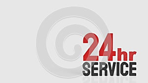 Twenty Four Hour Customer Support Service Concept 3d render