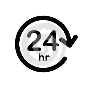 Twenty four hour service sign