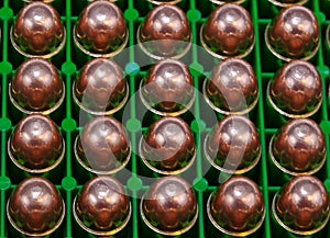 Twenty full metal jacketed 45acp round nosed bullets