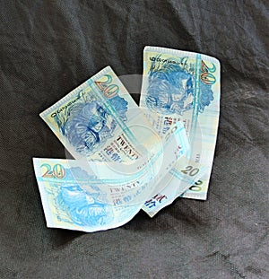 twenty Hong Kong dollars