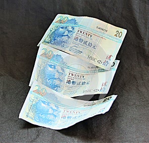 Twenty Hong Kong dollars