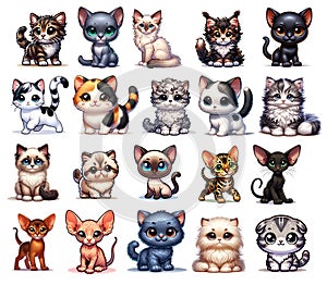 Twenty Kitty AI Icons