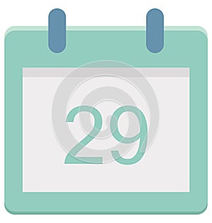 Twenty nine Special Event day Vector icon that can be easily modified or edit. photo