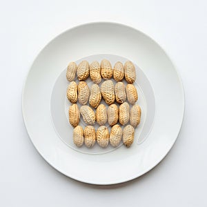 Their shells exhibiting a rough textured surface typical of Arachis