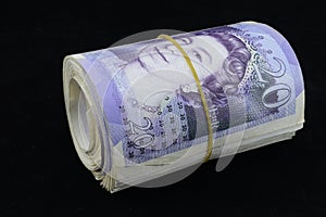 Twenty pound notes