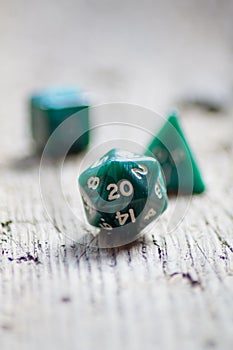 Twenty sided dice