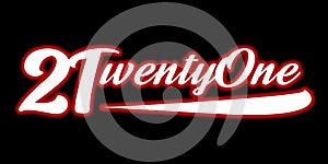 twentyone logo writing photo