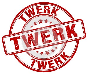 twerk red stamp