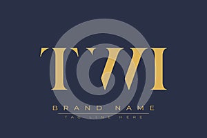 TWI abstract letter logo design