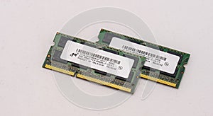 Twi sticks of 2GB SODIMM RAM for laptop..