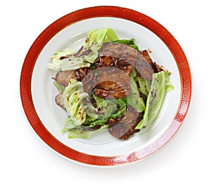 Twice cooked pork , chinese food