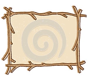 Twig Frame vector