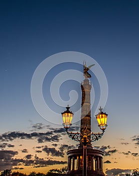 Twilight at Berlins Victory Column