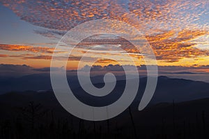 Twilight from Clingman`s Dome