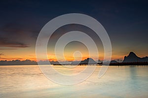 Twilight in early morning