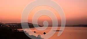 Twilight of Khong river in Chaingkhan