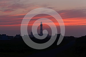 Twilight mood on Ouessant in Brittany, France