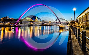 Twilight on Newcastle Quayside