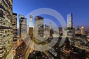 Twilight over Lower Manhattan