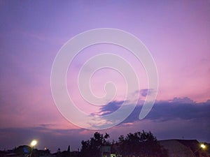 The Twilight in purple dreams