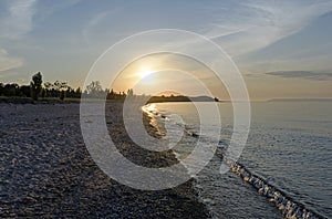 Twilight on a Remote Beach