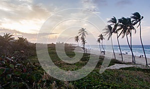 Twilight at Santa Maria del Mar Beach, Havana, Cuba