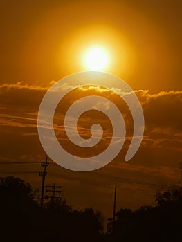 twilight sky before night comes