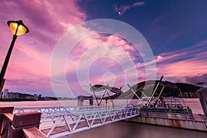 Twilight of Tamsui Pier, Taiwan