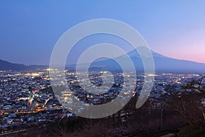 twilight time of Arakurayama Sengen Park photo