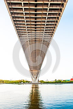 Twilight under view Bhumibol Bridge