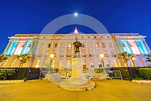 Twilight view of the San Francisco City Hall