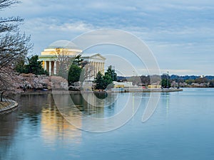 Twilight view of The Thomas Jefferson Memorial