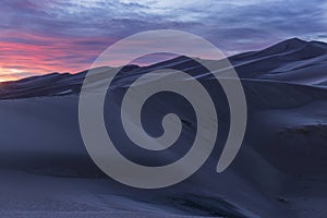 Twilight at the Wall of Dunes