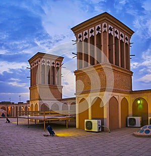 Twilight in Yazd, Iran