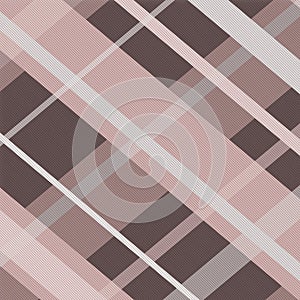 Twill large diagonal plaid pattern background coral peach brown