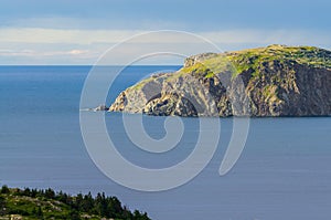 Twillingate cliffs, seascape and landscape in Newfoundland, Atlantic Canada.
