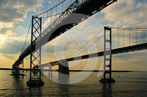 Twin Chesapeake Bay Bridges