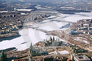 Twin cities Ottawa Ontario and Gatineau Quebec