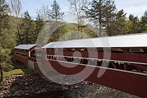 Twin Covered Bridges Forks Pennsylvania