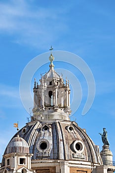 Twin domes of S. Maria di Loreto and SS. Nome di Maria
